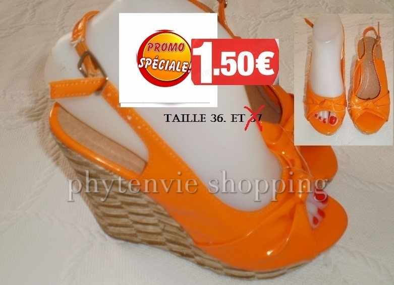 CHAUSSURE ORANGE TAILLE 36