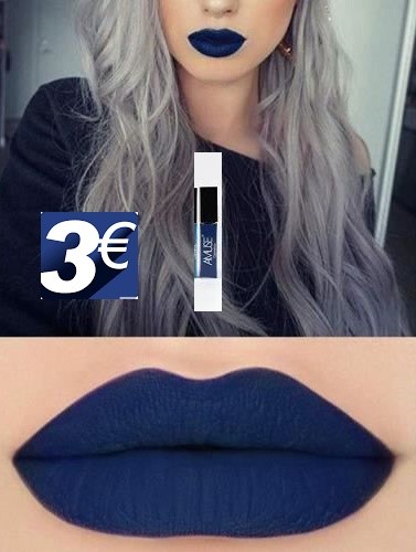 Rouge à lèvres bleu à paillettes ou pas - Puretrend